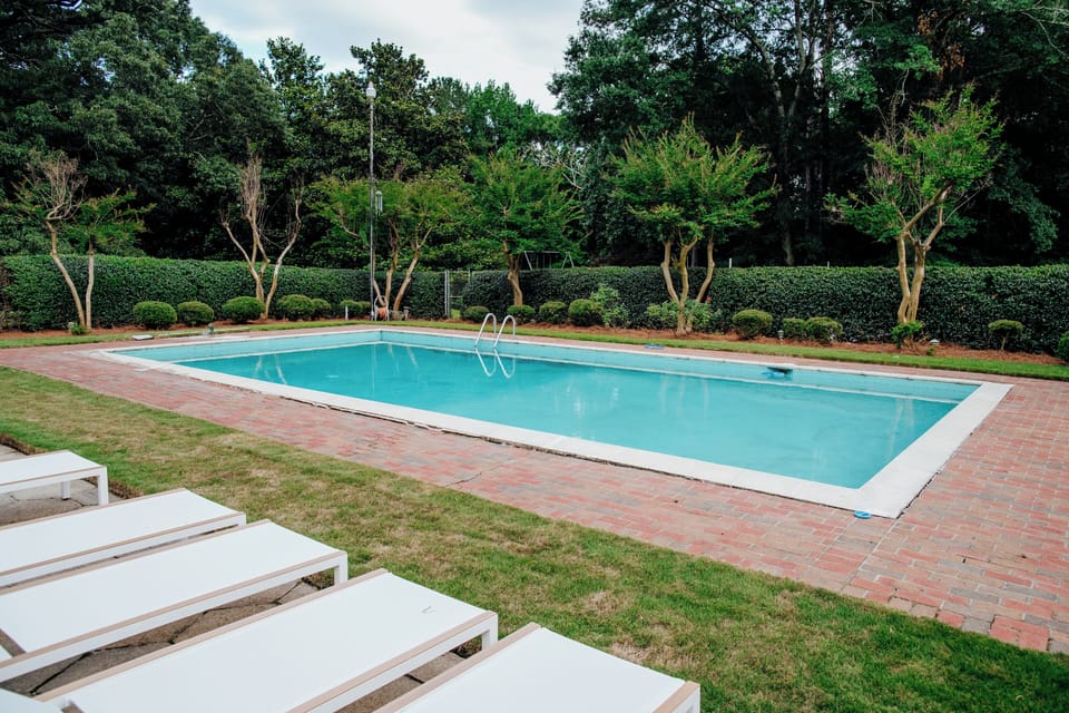 Splash through an afternoon in the private in-ground pool while loungers on the lawn wait for whoever's ready to dry off.