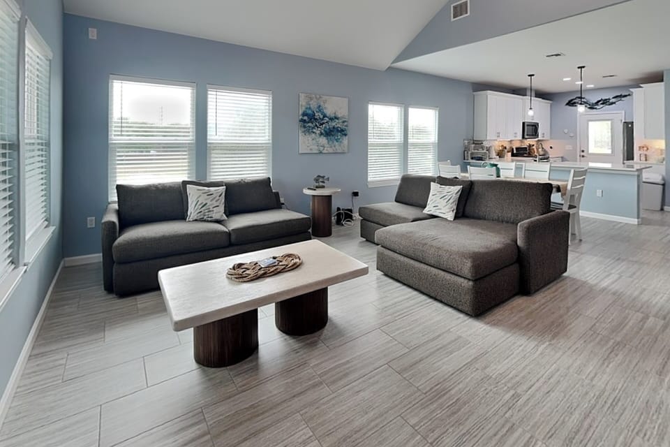 Open Concept Living Room, Kitchen, & Dining Area - Second Floor