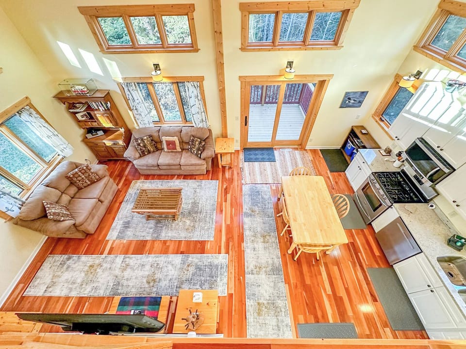 Charlie's Haven has an open layout living area.