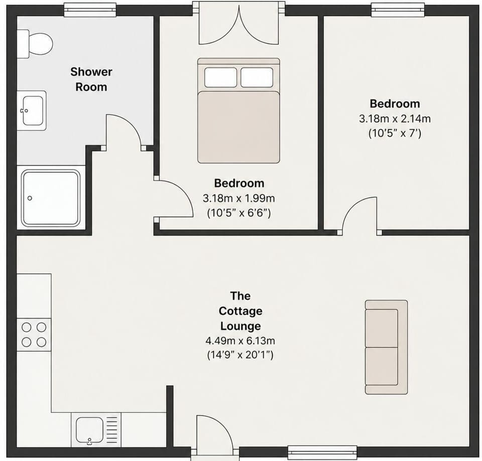 Cottage floorplan