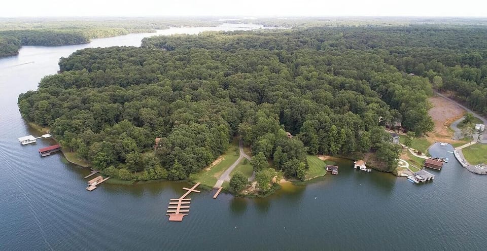 Aerial view of the common area.