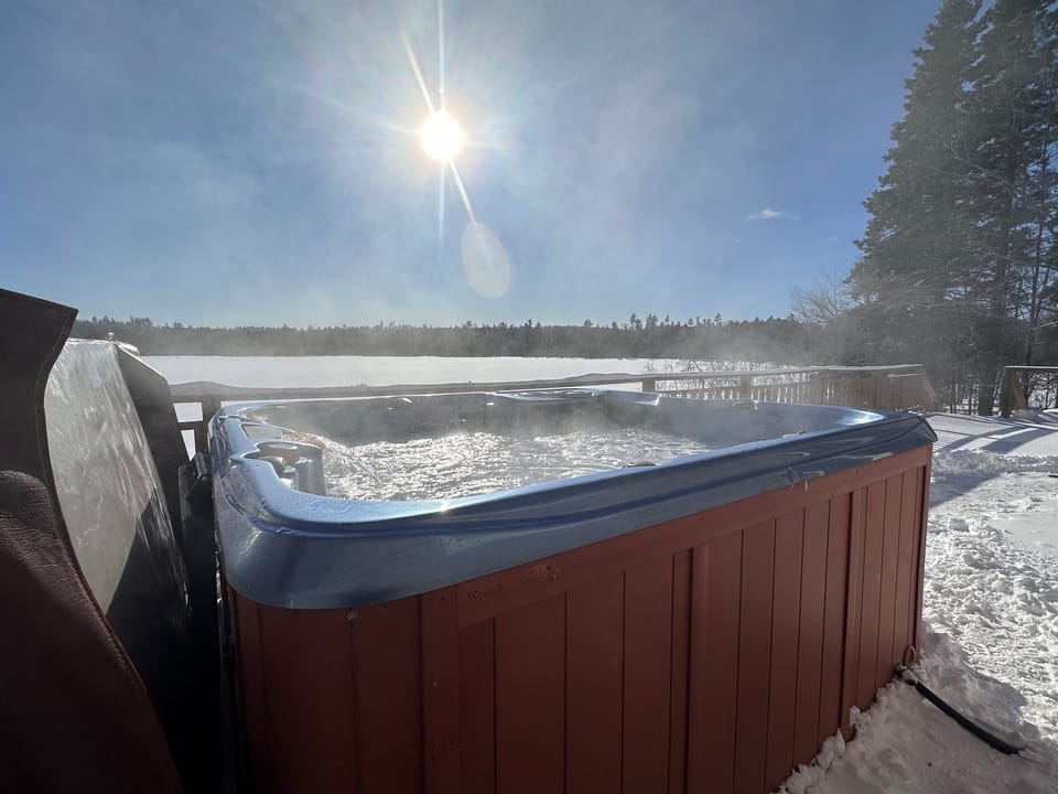Hot tub is ready for your use all year long! Gazebo added in September 2026 so you can enjoy even if snowing or raining :)  