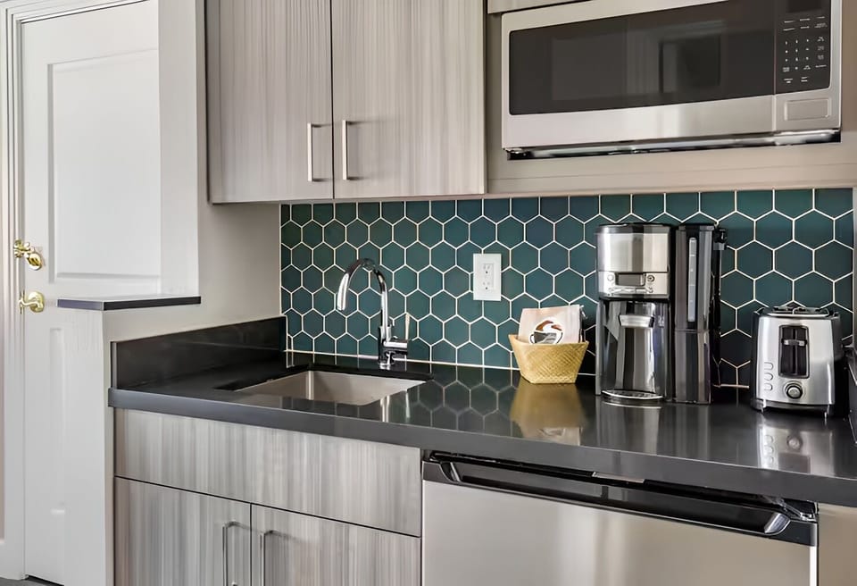 Kitchenette. Interior and views may vary based on location and availability.