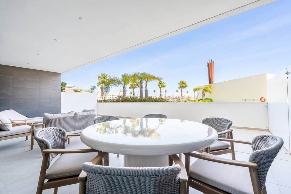 Outdoor dining area