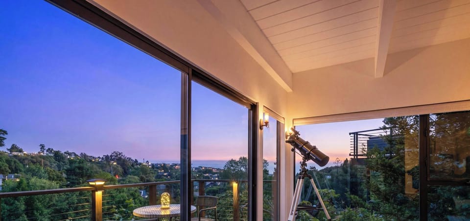 Partial ocean view from the living room.