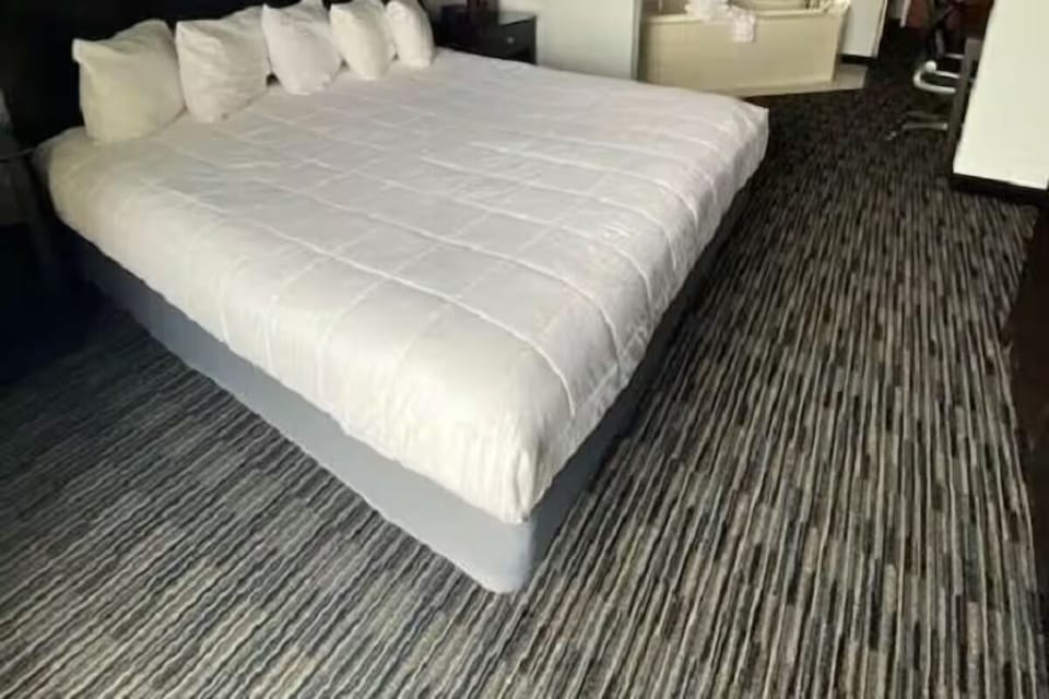 Sink into plush bedding after a full day out.