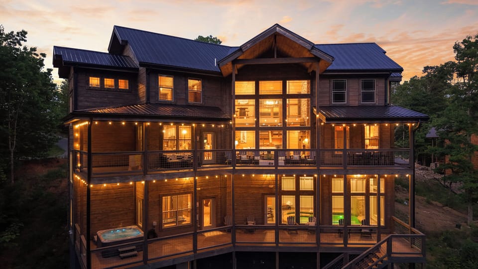 Luxury mountain lodging with room for the whole group to relax and reconnect