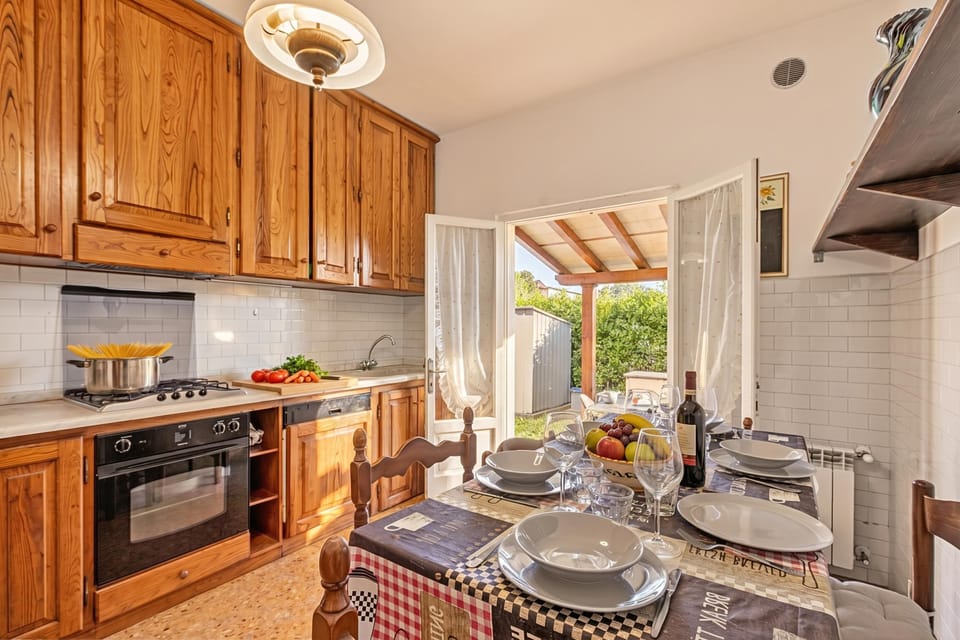 Kitchen and dining area