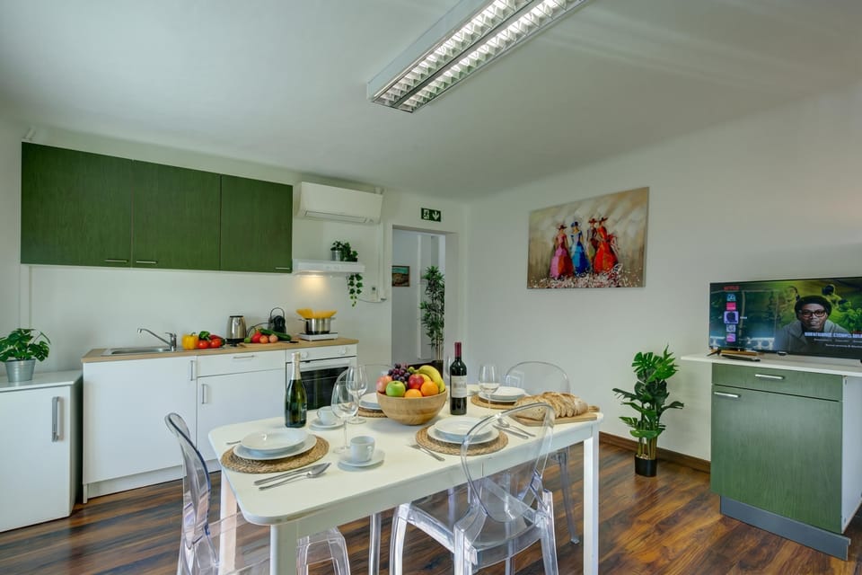 Kitchen and dining area