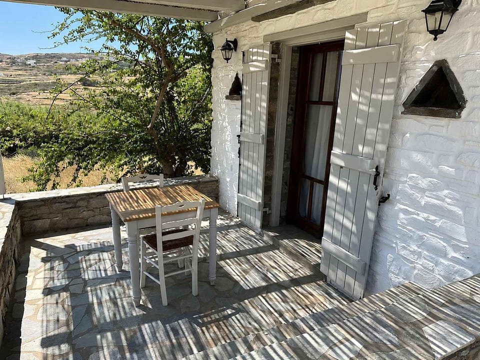 Traditional Terrace Entrance with Stone Details