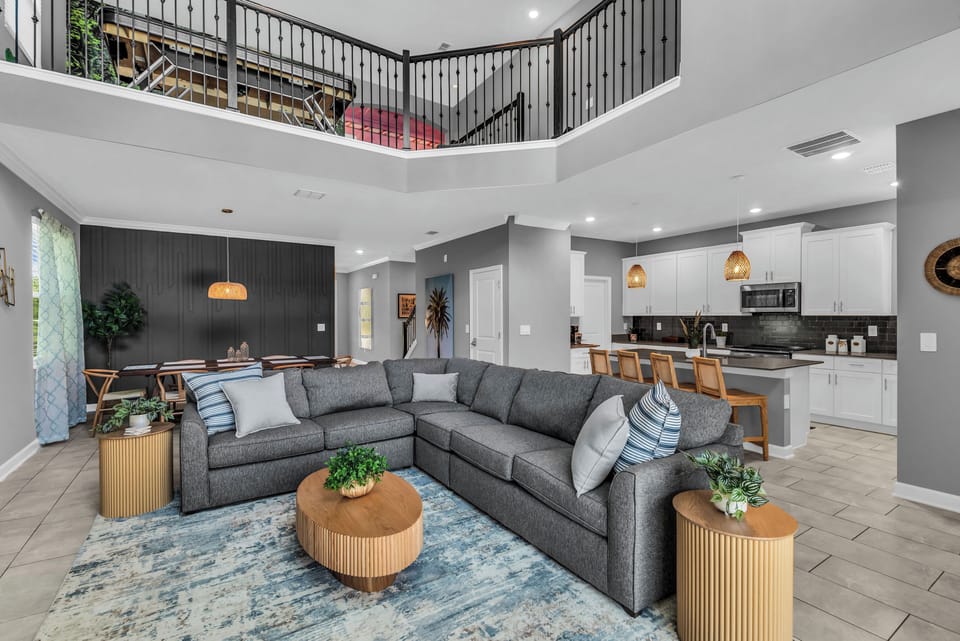 Open-concept living space designed for gathering, relaxing, and making memories 
