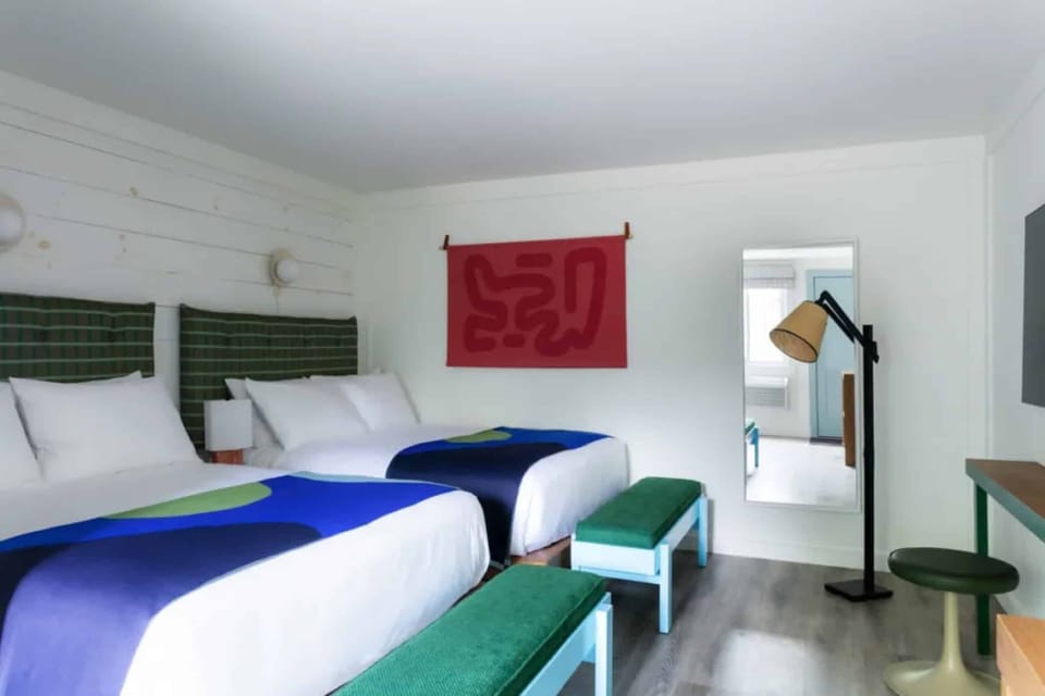 Settle in with two plush beds for effortless shared stays.