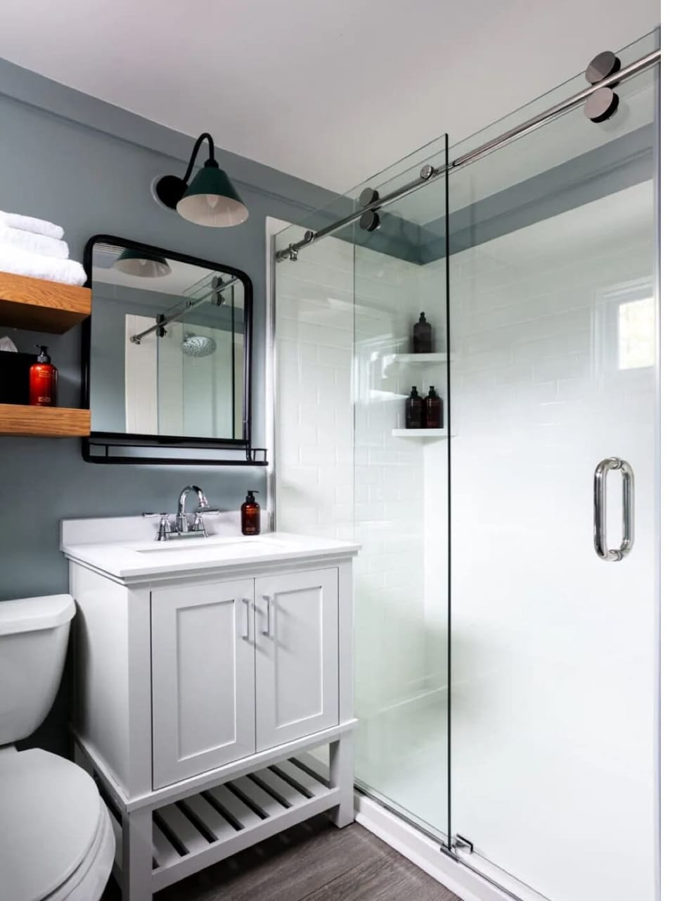 Enjoy a spotless, bright bathroom with spa-like shower.