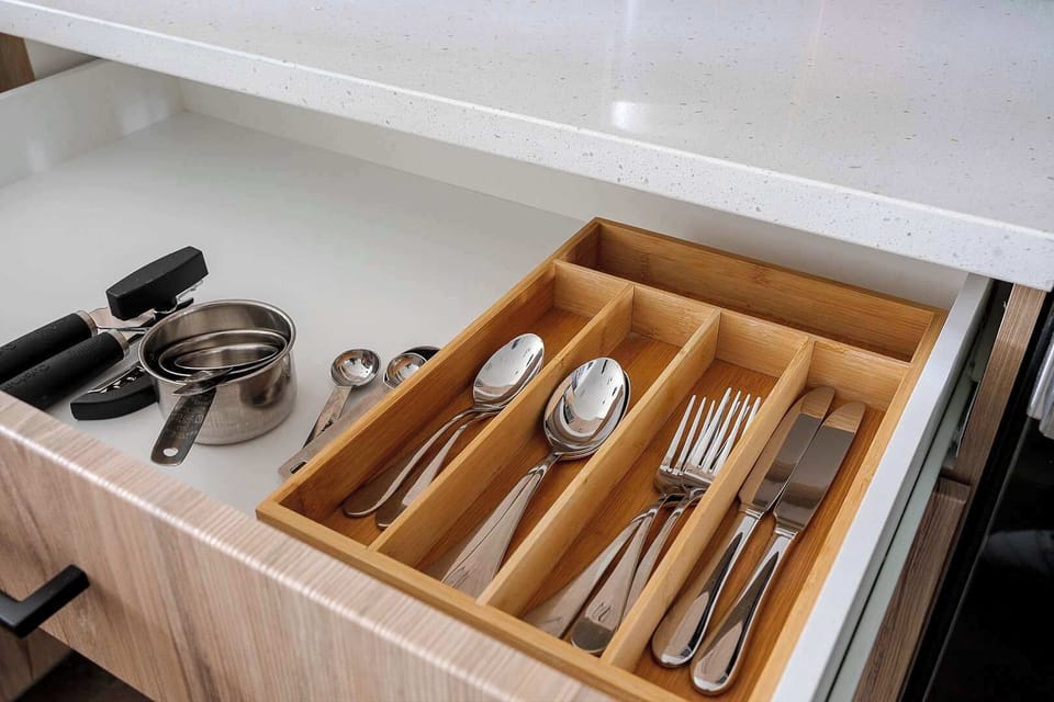 Fully stocked kitchen
