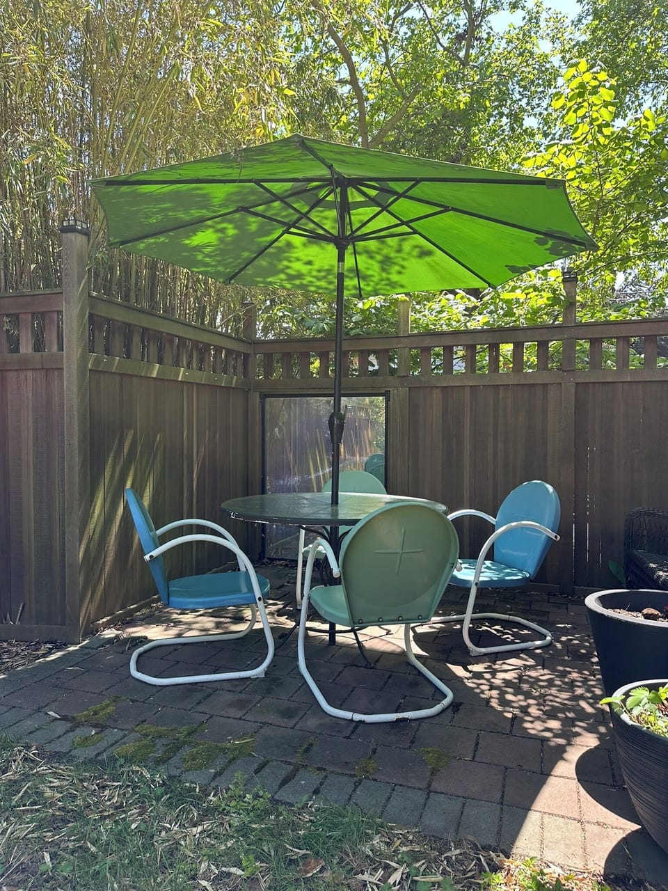 Backyard Escape: Enjoy al fresco dining under dappled sunlight 