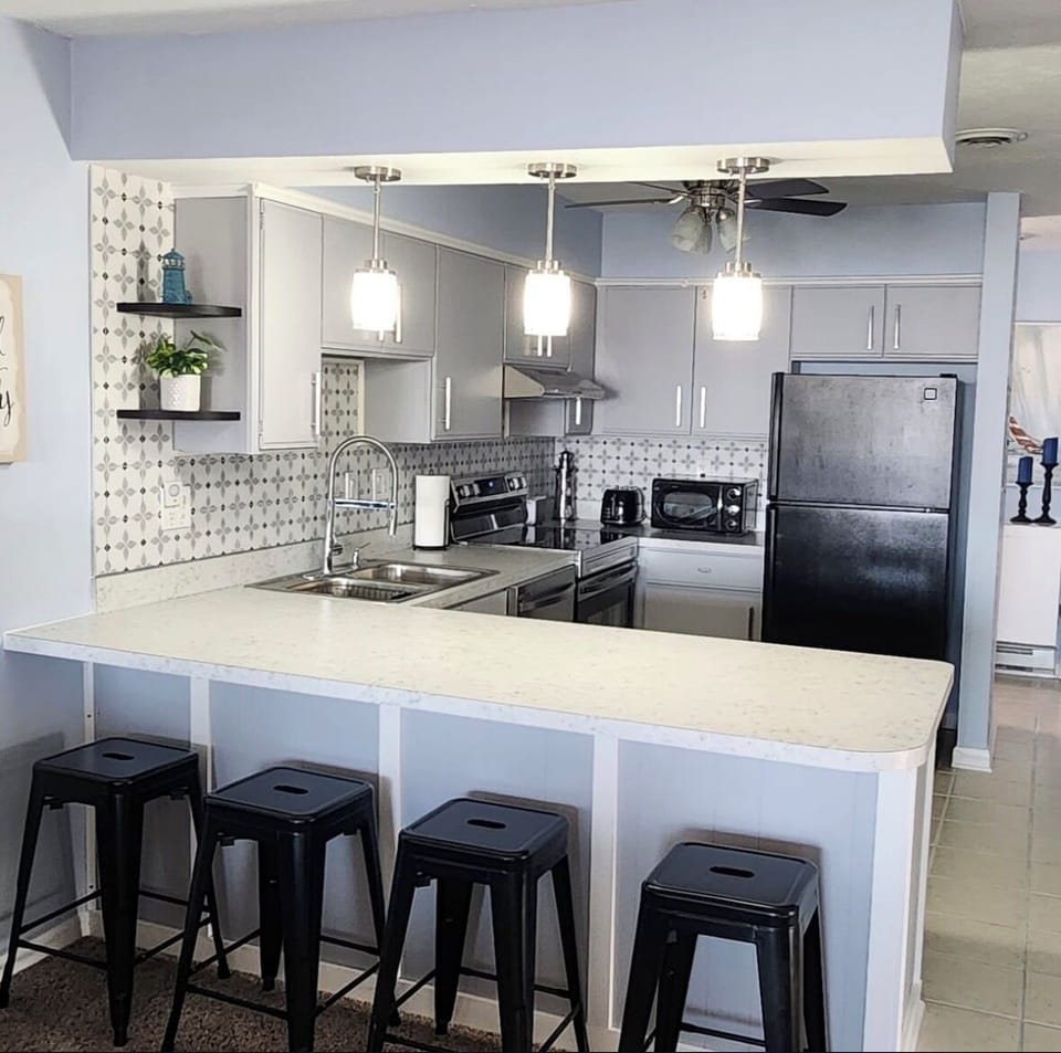 Kitchen with View of Lake Erie