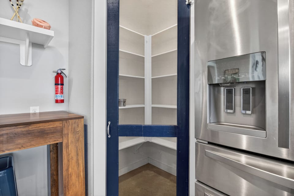 Pantry area where you can store all your goodies during your stay.