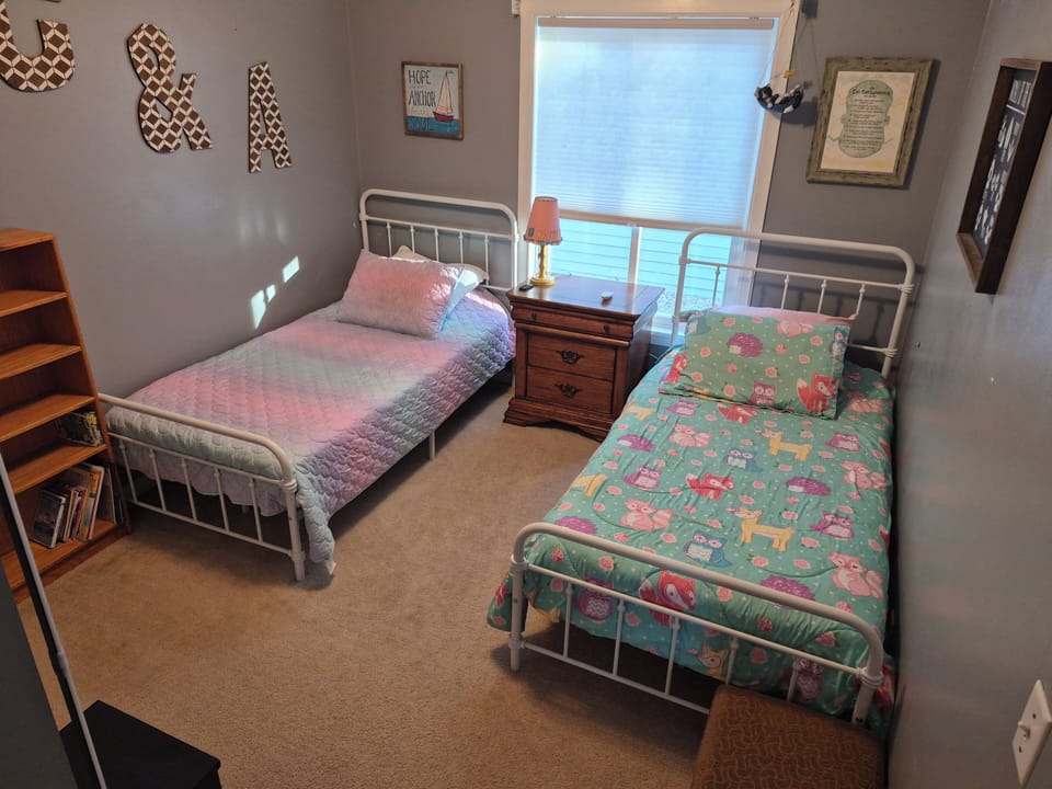 bedroom with two twin beds