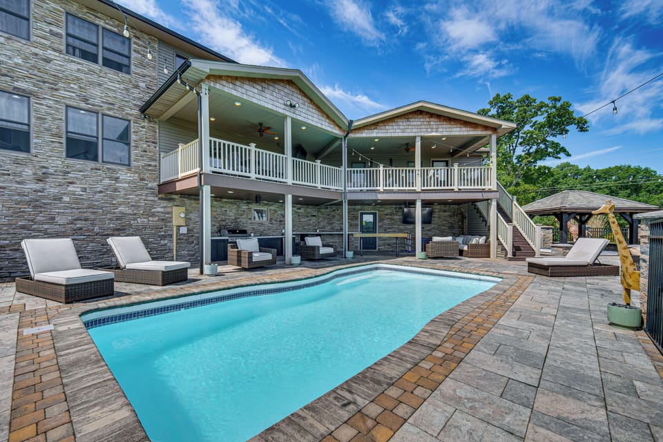 Exterior | Private Pool & Hot Tub | Furnished Patio