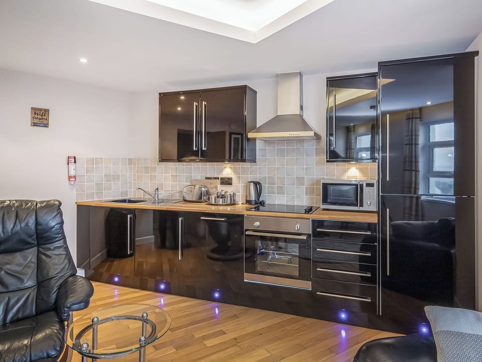 Open plan living space | QM11 Lakeland Suite - Queens Mansions, Bispham, near Blackpool