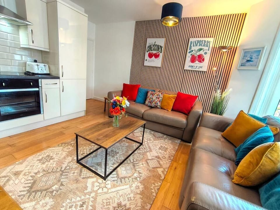Relax in your bright and stylish living space