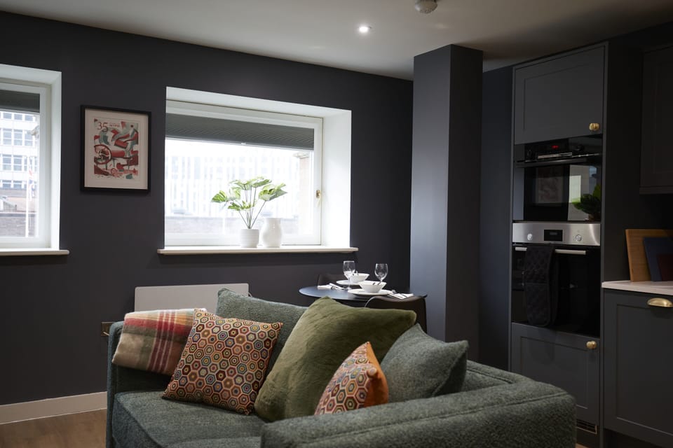 Elegant furnishings and modern décor throughout.