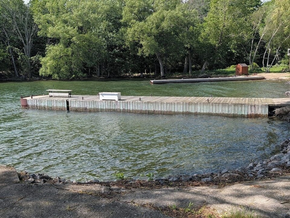 Second dock of 3
Launching dock in back