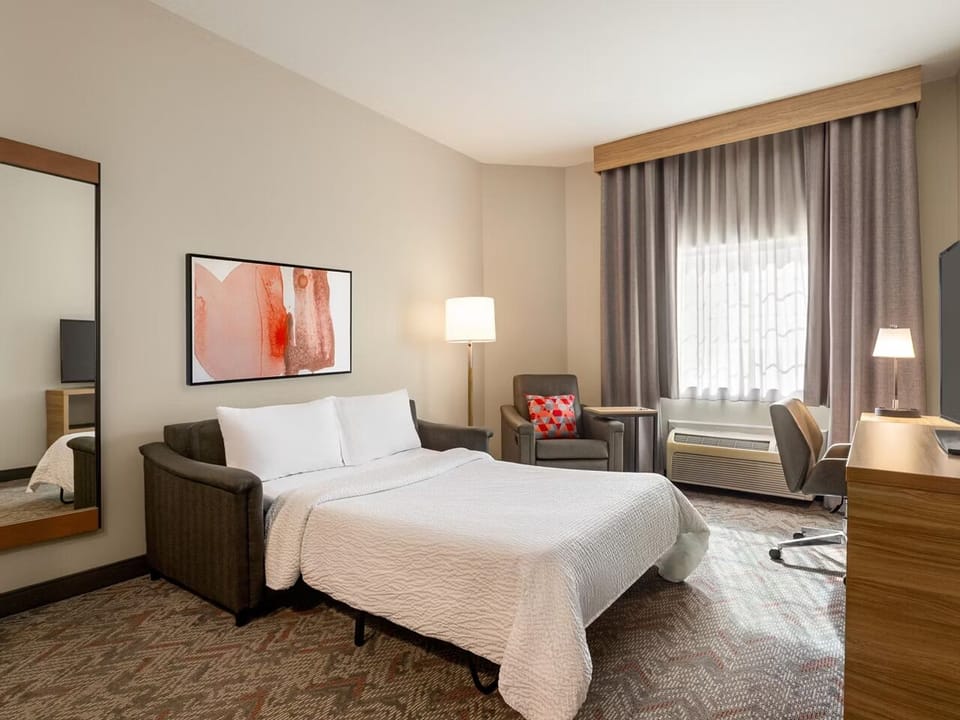 Bedroom. Interior and views may vary based on location and availability.