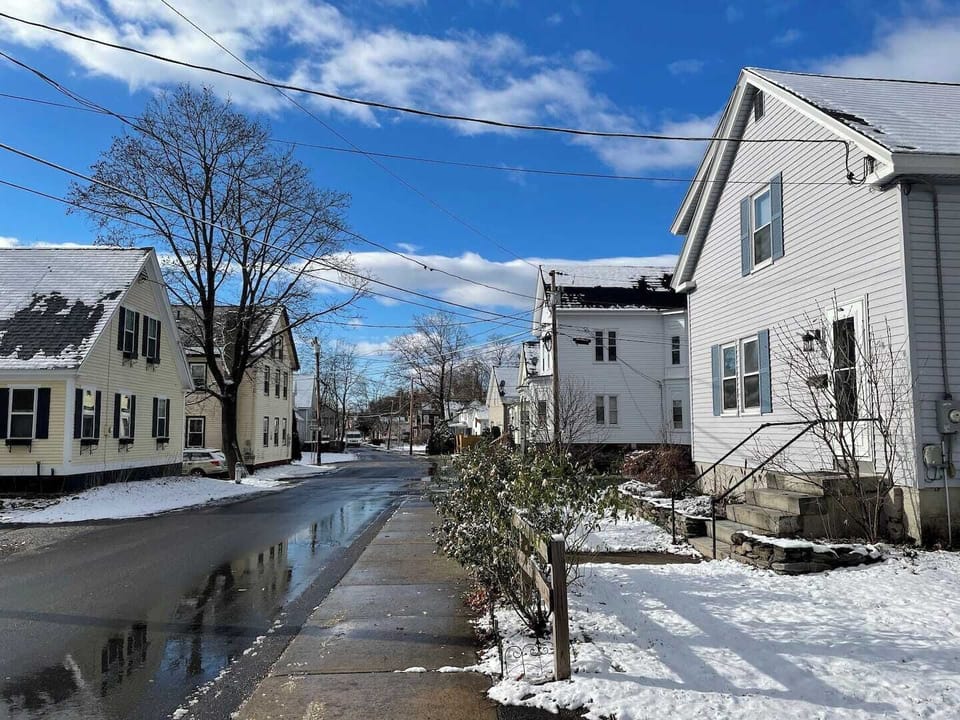 Street view 2021/2 after the first snow.