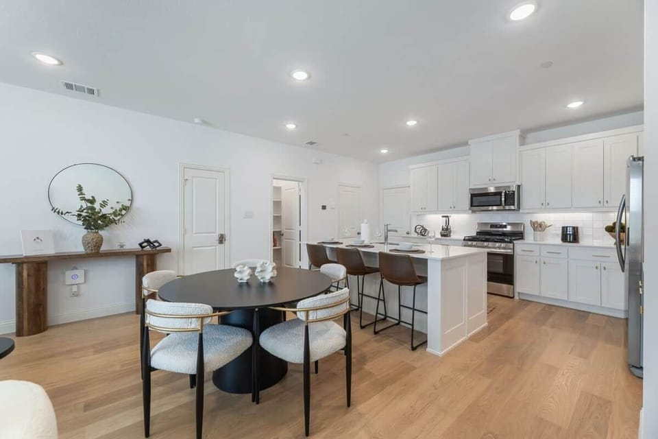 Beautiful kitchen and dining area with seating for 8.