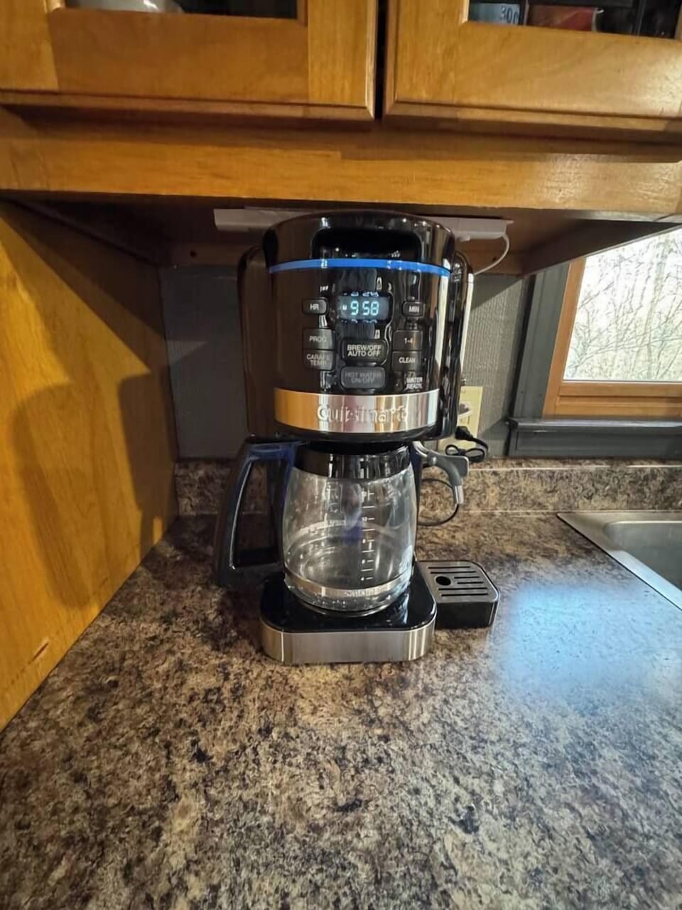 Dual drip coffee maker and water heater