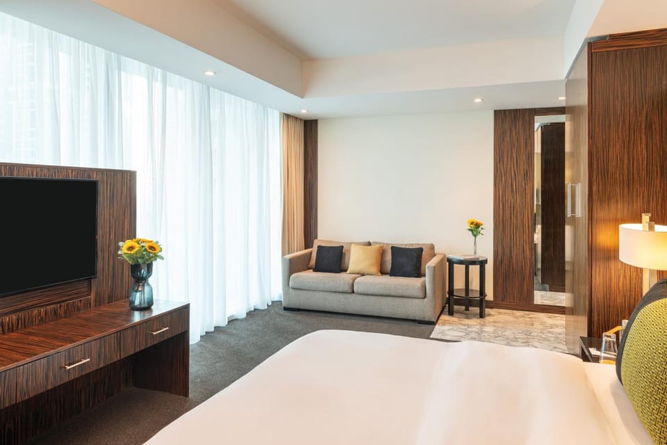 Bedroom. Interior and views may vary based on location and availability