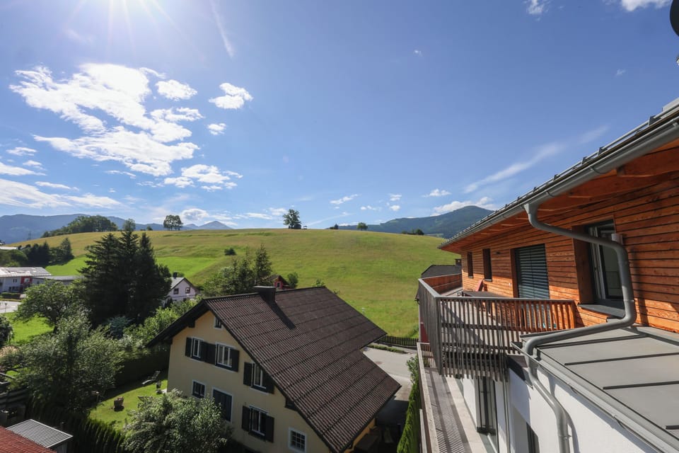 Terrace with a view of the mountains