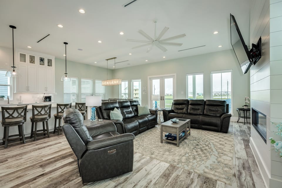 Open living area makes spending time together a breeze