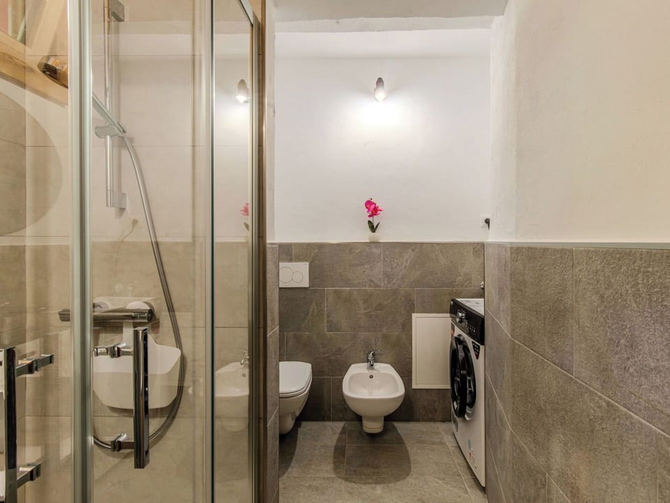 Flooring, Bathroom, Wall, Plumbing Fixture, Floor, Interior Design, Ceiling, Bathroom Sink, Toilet, Sink