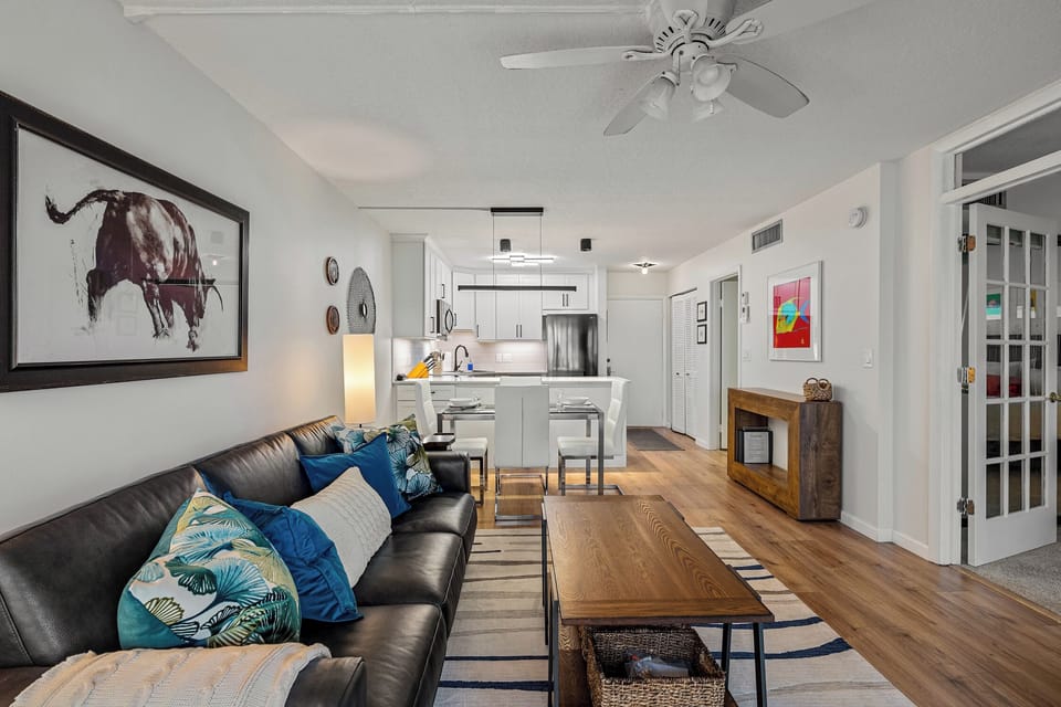 The open floorplan ensures nobody is left out of the fun!