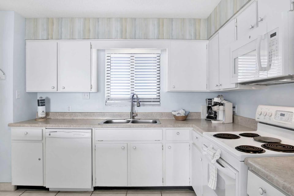 Bright, airy kitchen with modern appliances and ample counter space