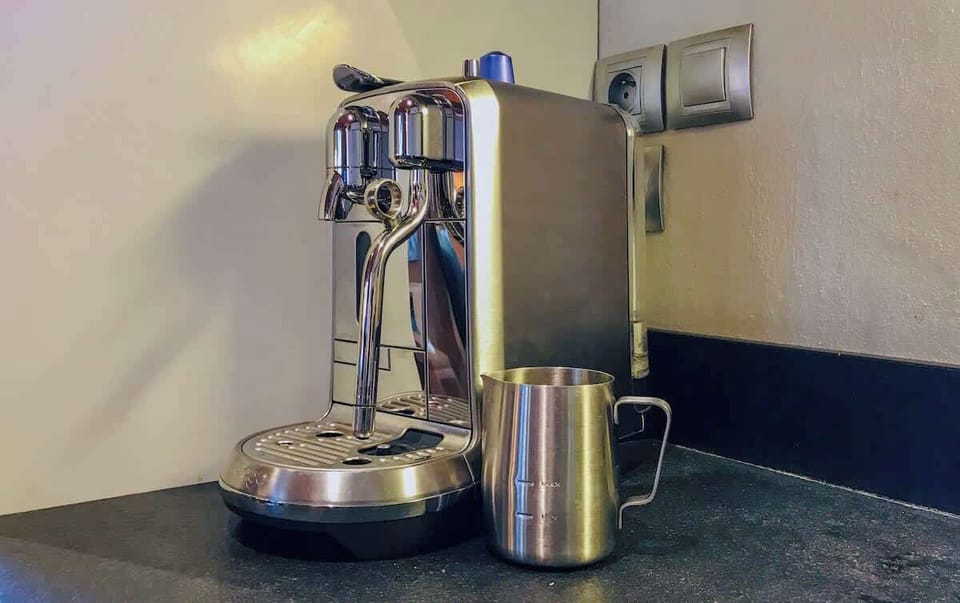 Sage (aka Breville) Creatista Plus coffee machine - Nespresso pod capsule compatible - enjoy being a barista on your holiday with anything from a ristretto to a frothy cappuccino!