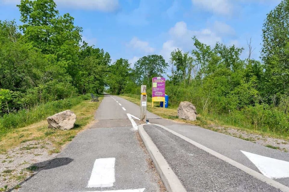 Friendship Trail just a stones throw away