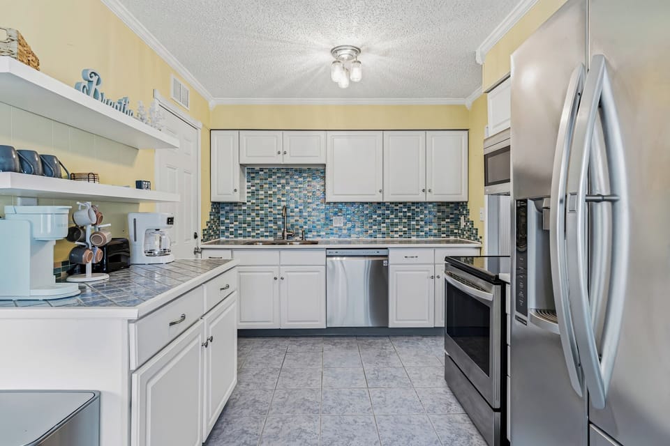 Large Kitchen with stainless appliances