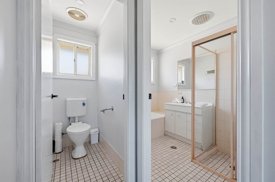 Bathroom - Shower, Bathtub + Separate Toilet