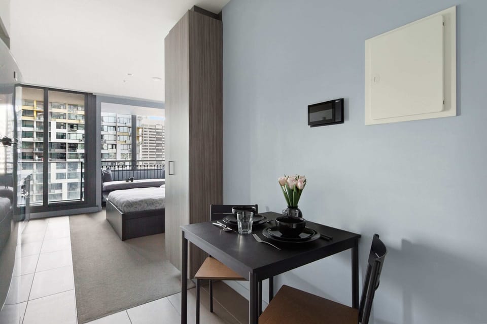 The dining area.