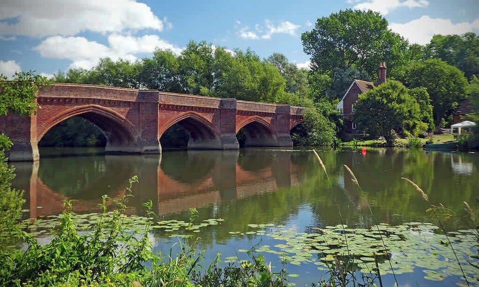 Clifton Hampden Bridge, over the River Thames