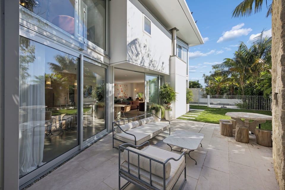 Outdoor seating Area off Kitchen/Dining