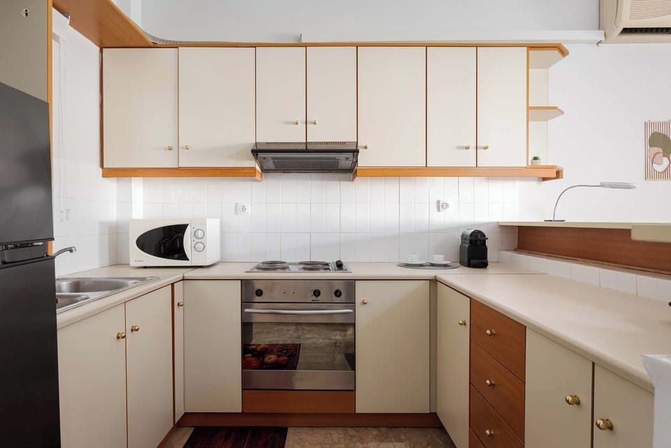 Fully equipped kitchen featuring essential appliances, cookware, and everything needed to prepare meals during your stay.
