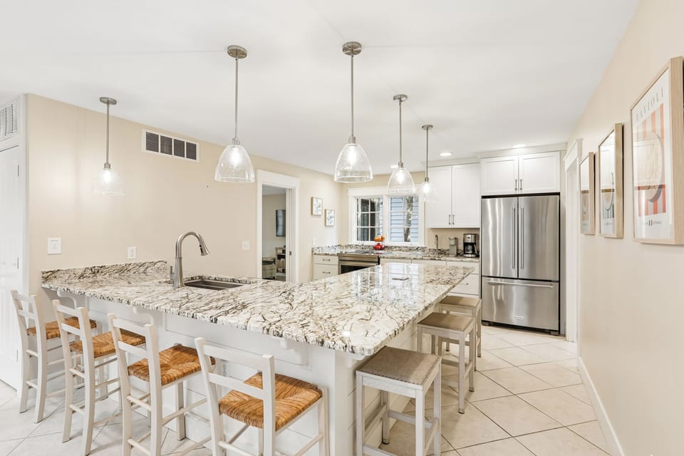 Kitchen with Countertop Seating