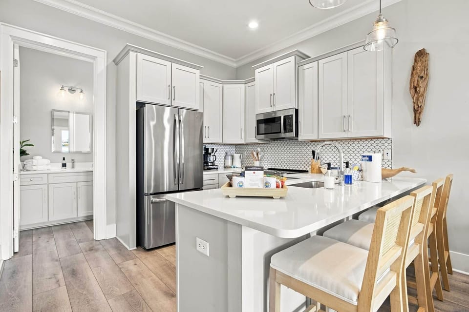 Fully stocked kitchen