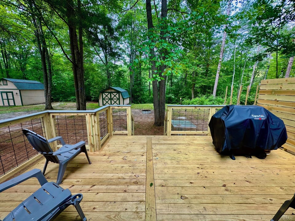Deck off the master bedroom 