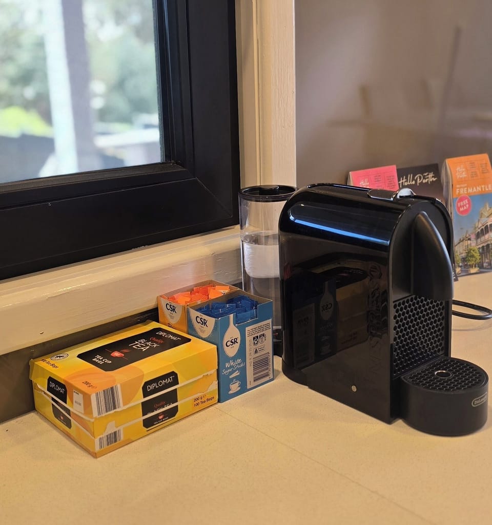 Convenient in-room coffee station for easy mornings
