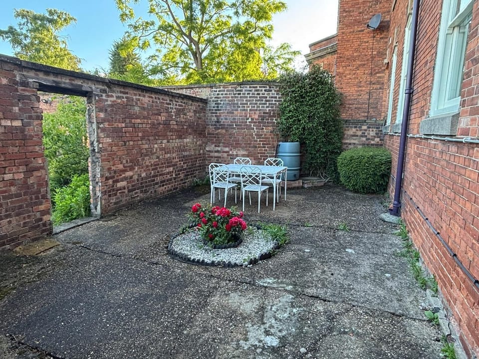 Our rear terrace for outdoor dining